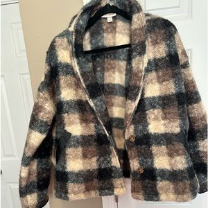 Knox Rose Plaid XL jacket NWOT